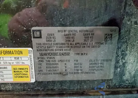 2014 Buick Enclave z USA, uszkodzony, nr VIN 5GAKVCKD0EJ242592